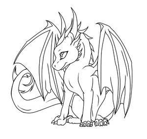 Dragão Incrível Coloring Page
