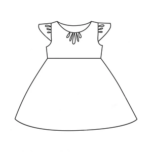 Página para Colorir Página para Colorir de Vestido