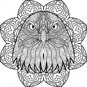 Mandala de Cabeça de Águia