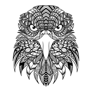 Mandala do Rosto de uma Águia