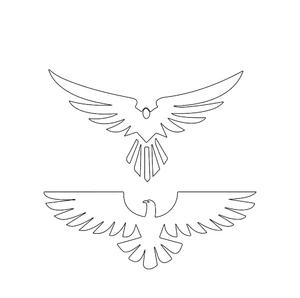 Página para Colorir Emblema Dupla Águia