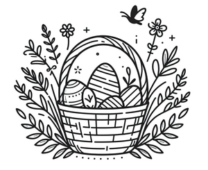 Uma Cesta de Páscoa Encantadora