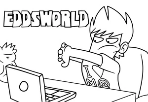 Página para Colorir Página para Colorir Eddsworld 3