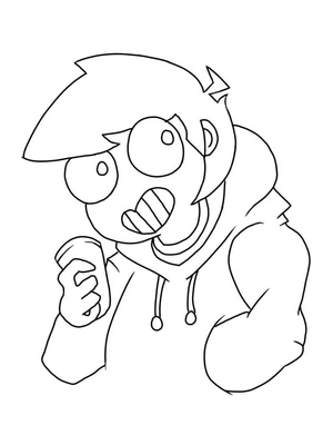 Página para Colorir Edward de Eddsworld