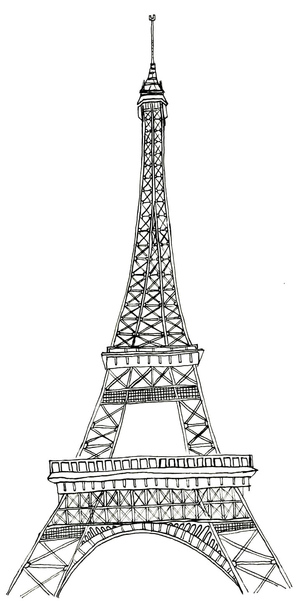 Desenho para Colorir Torre Eiffel Grátis