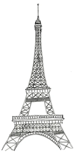 Página para Colorir Desenho para Colorir Torre Eiffel Grátis