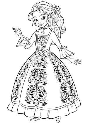 Página para Colorir Isabel de Elena de Avalor