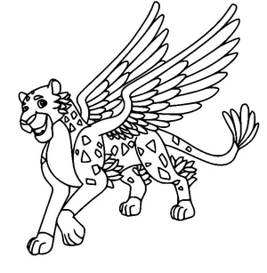 Página para Colorir Migs de Elena de Avalor