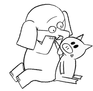 Desenhe Sua Própria Arte de Elephant And Piggie