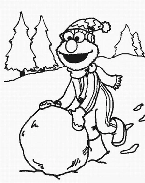 Página para Colorir Página para Colorir do Elmo para Imprimir