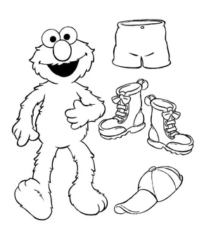 Página para Colorir Dia de Vestir o Elmo