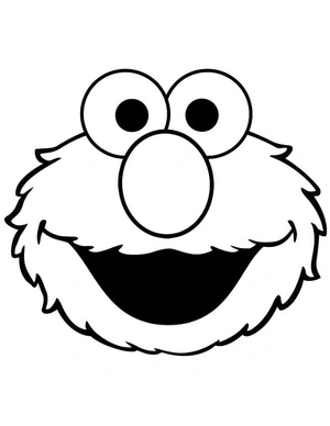 Página para Colorir Rosto do Elmo