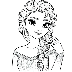 Página para Colorir Elsa Legal