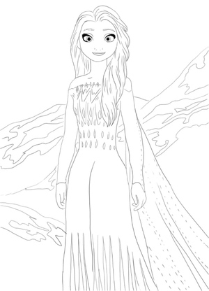 Elsa do filme "Frozen 2"
