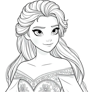 Página para Colorir Elsa é realmente incrível.
