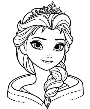 Rainha Elsa está deslumbrante.