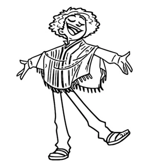 Página para Colorir Camilo Madrigal Alegre