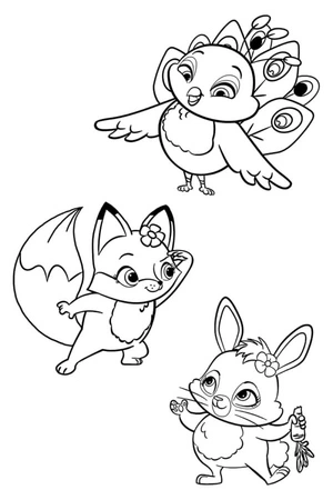 Página para Colorir Criaturas Adoráveis em Enchantimals