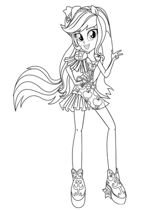 Apresentando Canções no Palco da Applejack