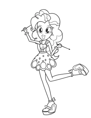 Página para Colorir Pinkie Pie Espalha Sorrisos e Risadas por Toda Parte