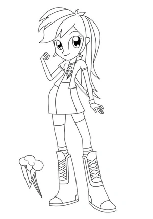Página para Colorir Applejack, Chef e Artista Talentosa