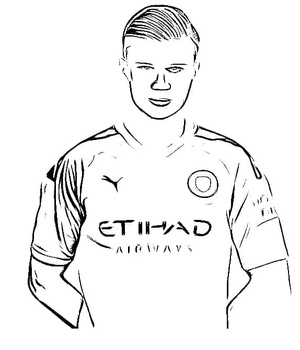 Desenho Legal do Erling Haaland