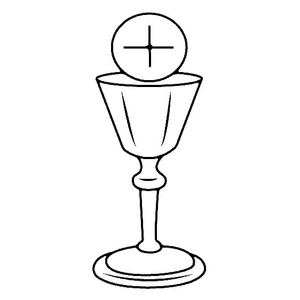 Página para Colorir Primeira Comunhão