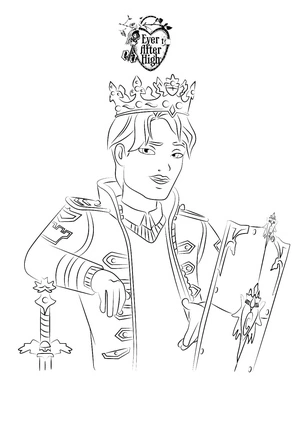 Página para Colorir Aventureira de Ever After High