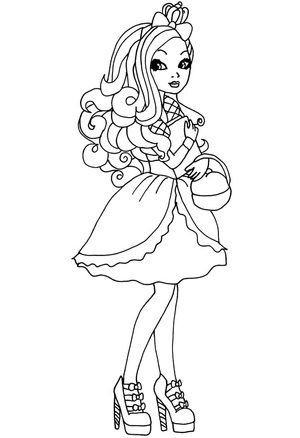 Página para Colorir Apple White de Ever After High é a personagem a que você está se referindo.