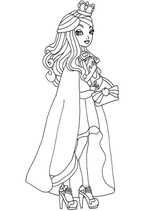 Página para Colorir Apple White de Ever After High