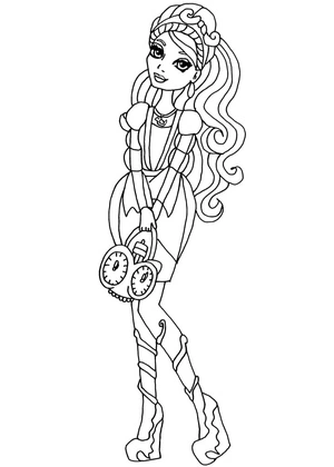Página para Colorir Ashlynn Ella do mundo mágico de Ever After High