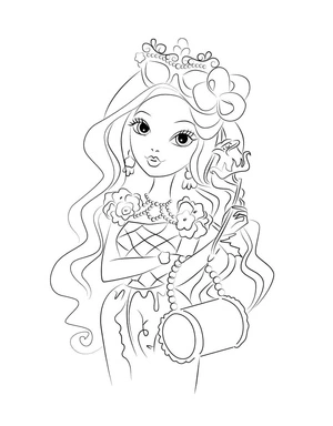 Página para Colorir Bela Briar Beauty