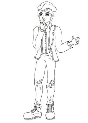 Página para Colorir Garoto de Ever After High