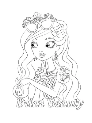Página para Colorir Briar Beauty de Ever After High