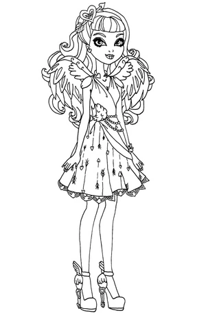 Página para Colorir Página para Colorir: Cupido de Ever After High