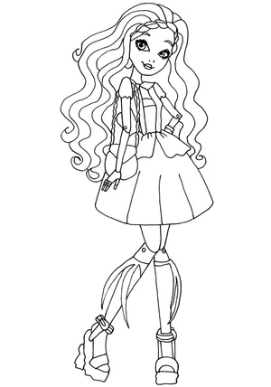 Página para Colorir Ever After High: Cedar Wood