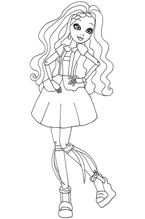 Página para Colorir Página para Colorir Ever After High: Cedar Wood