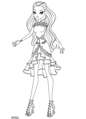 Página para Colorir Ever After High para Imprimir Grátis