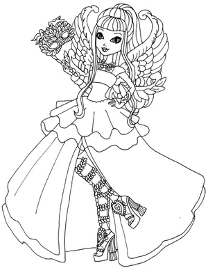 Página para Colorir Página de Colorir Grátis Ever After High