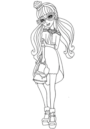 Página para Colorir Casa de Biscoito de Gengibre do mundo de Ever After High