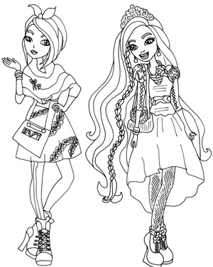Holly e Poppy do mundo de Ever After High