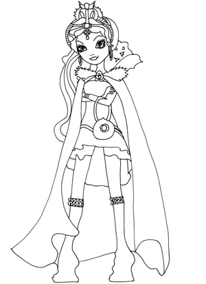 Página para Colorir Imagem da Raven Queen