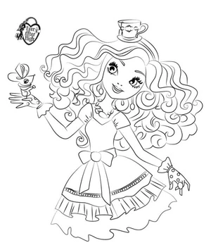 Página para Colorir Foto de Ever After High