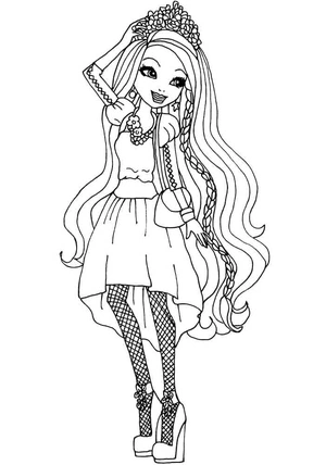 Página para Colorir Página para Colorir para Imprimir de Ever After High