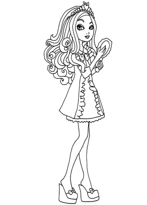 Página para Colorir Maçã Branca em Ever After High