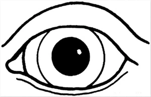 Página para Colorir Imagem de um Olho