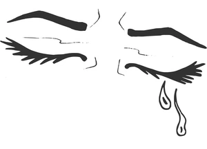 Página para Colorir Olhos Lacrimejantes