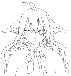 Página para Colorir Mavis Vermillion - Fairy Tail