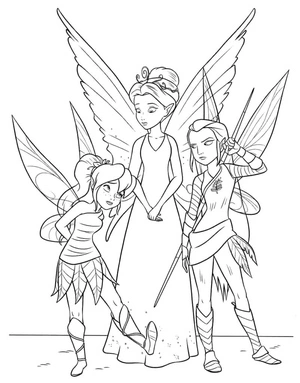 Página para Colorir As Três Fadas da Disney