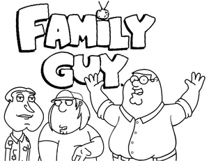 Página para Colorir Personagens do programa Family Guy